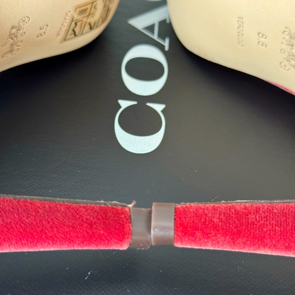 Coach Skyler Velvet Leather Pumps US 8.5B EU 39 - Picture 5 of 6